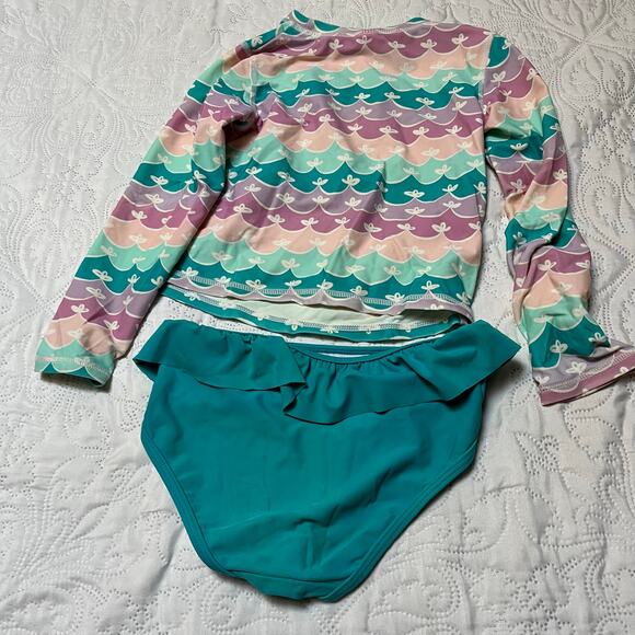 Ruffle Butts Rash Guard Swim Set Size 6 - Picture 3 of 7